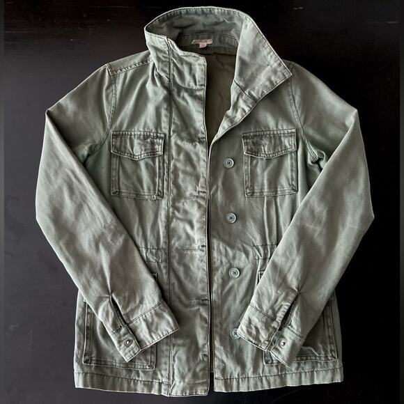 URBAN OUTFITTERS ECOTE Green Button Up Utility Jacket sz XS - Picture 1 of 8